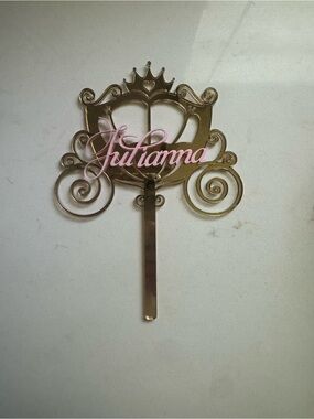 Princess Carriage Design cake topper